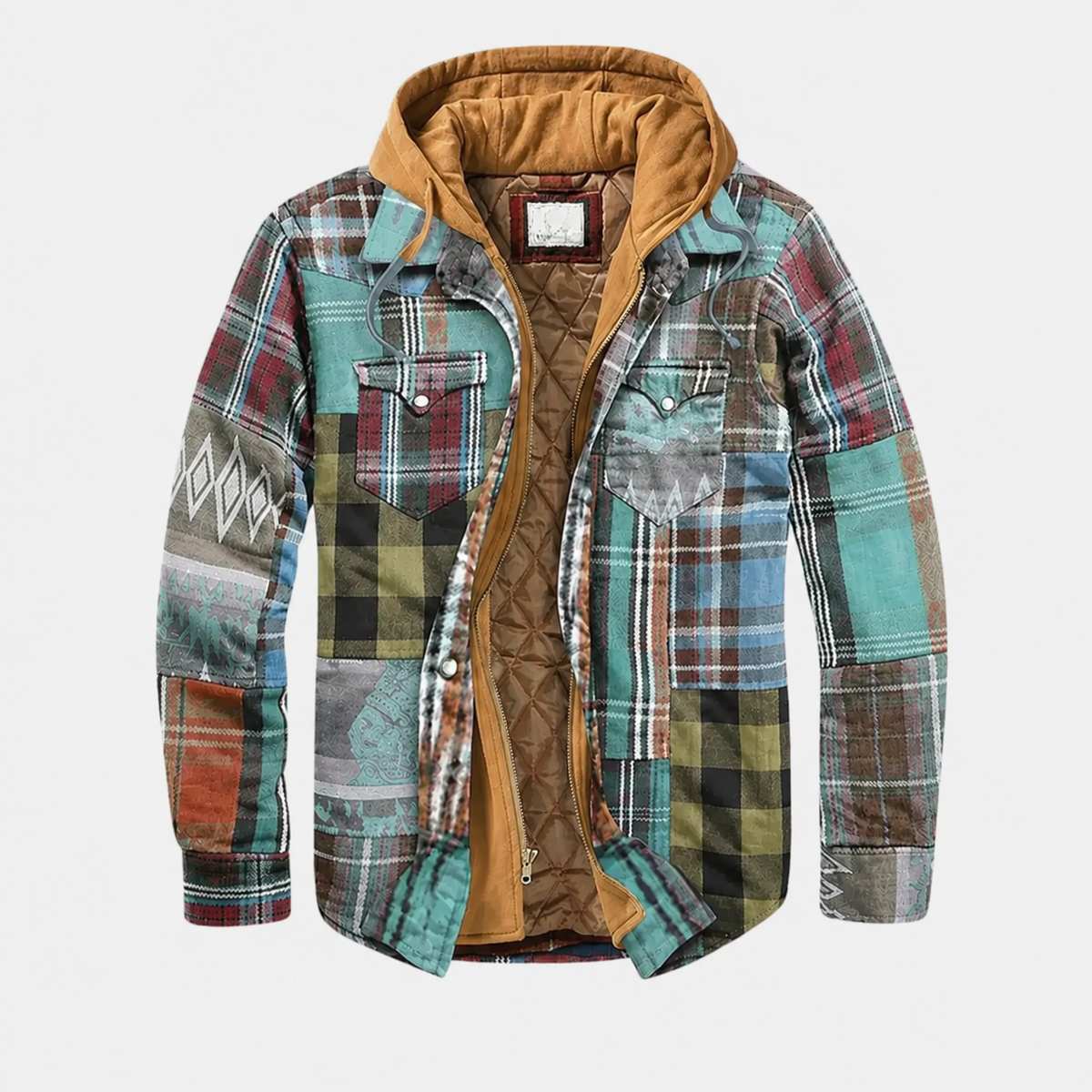 Ambar | Checkered patchwork jacket