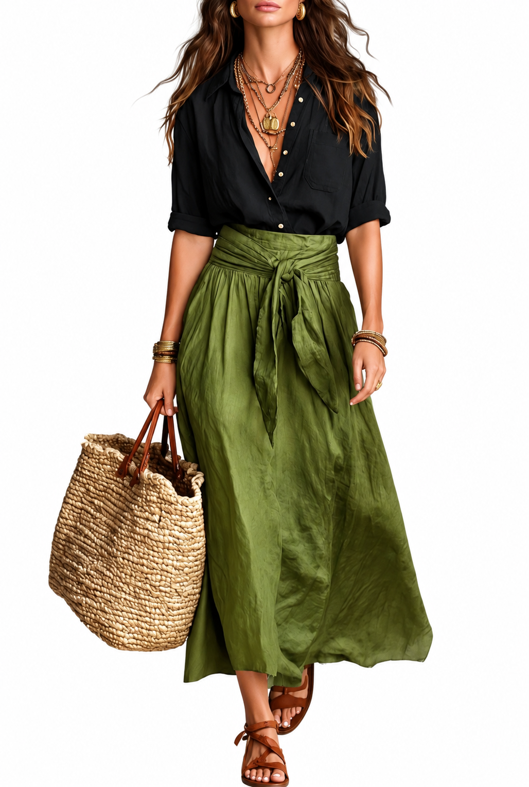 Conjunto Savannah. Camisa + Falda.