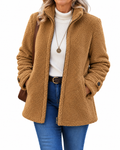 Lara - Chaqueta Cozy de Cuello Alto