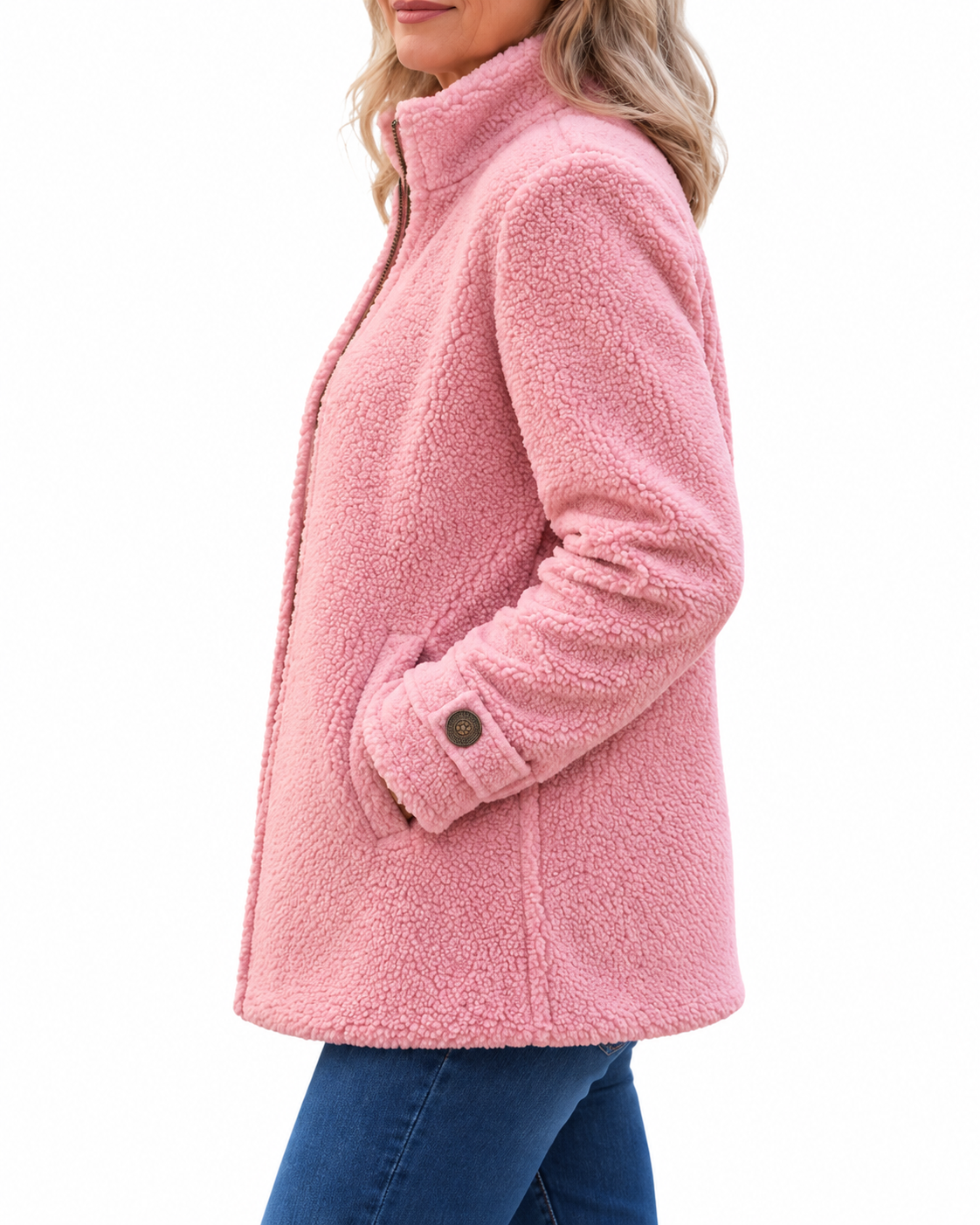 Lara - Chaqueta Cozy de Cuello Alto