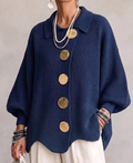Raquel - Rebeca oversize con botones dorados grandes