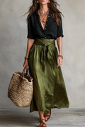 Conjunto Savannah. Camisa + Falda.