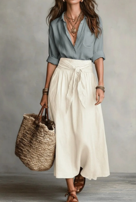 Conjunto Savannah. Camisa + Falda.