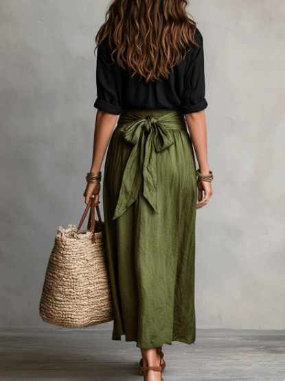 Conjunto Savannah. Camisa + Falda.